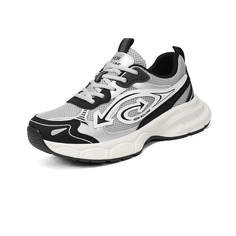 Casual Sneakers Retro Unky Dad Shoes Men's Summer 2026 Thick Sole Hiking Sneakers Breathable Mesh Non-slip Casual Streetwear Footwear Sneakers