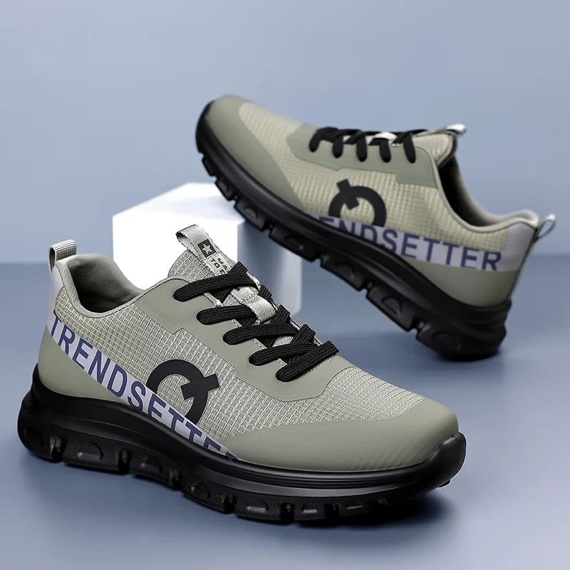 Men Outdoor Casual Hiking Shoes All Seasons Breathable Trekking Sneakers Anti Slip Mountain Climbing CampinTravel Sports Shoes
