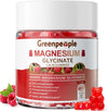 GREENPEOPLE Magnesium Glycinate Gummies 400mg Sugar Free with Magnesio Citrate, Vitamin D&B6 for Calm Support & Sleep for Adults