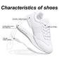 BAXINIER White Cheer Shoes Women Lightweight Athletic Training Sneakers Anti-Slip Rubber Outsole Toe Reinforcement Double U-Shaped Heel Support