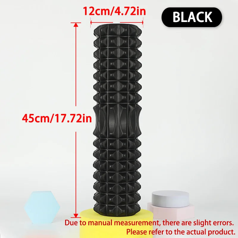 45/30cm Foam Massage Roller Hollow Column Fitness Equipment for Muscle Massage Physiotherapy and Sports Rehabilitation