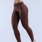 Logo Seamless Women's Solid Waist Yoga Pants Three-Section Waist Sexy Hip-Lifting Tight Sports Fitness Exercise Pants