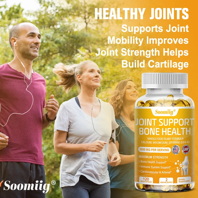 Calcium and Vitamin D3+K2 Supplementation Supports Cardiovascular, Bone and Joint, and Immune System Health for Men and Women