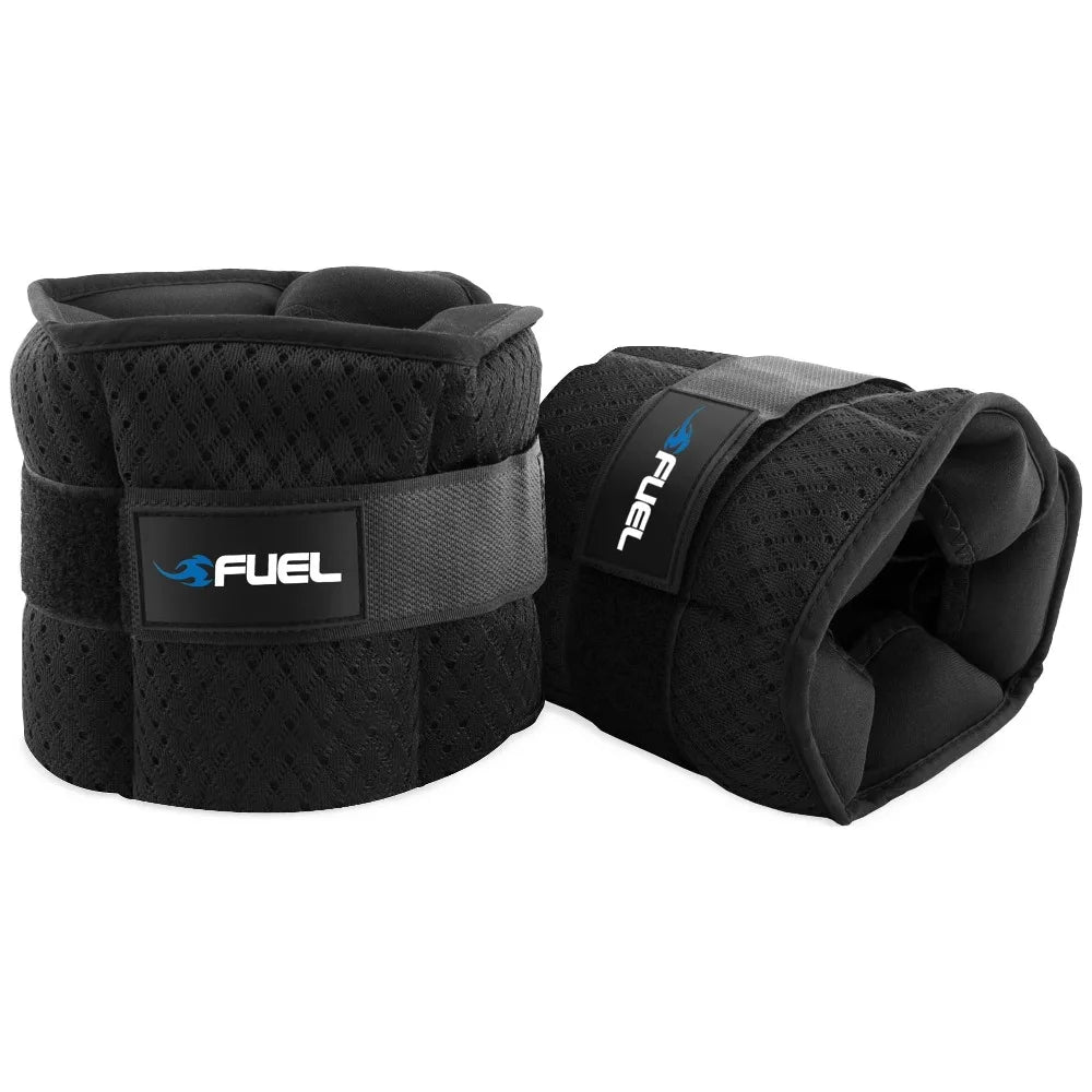 Adjustable Wrist Weights Ankle Weights Set 2.5 Lbs Each 5 Lbs Total with 6 Removable Sandbags for Home Gym Fitness Workout Running Training