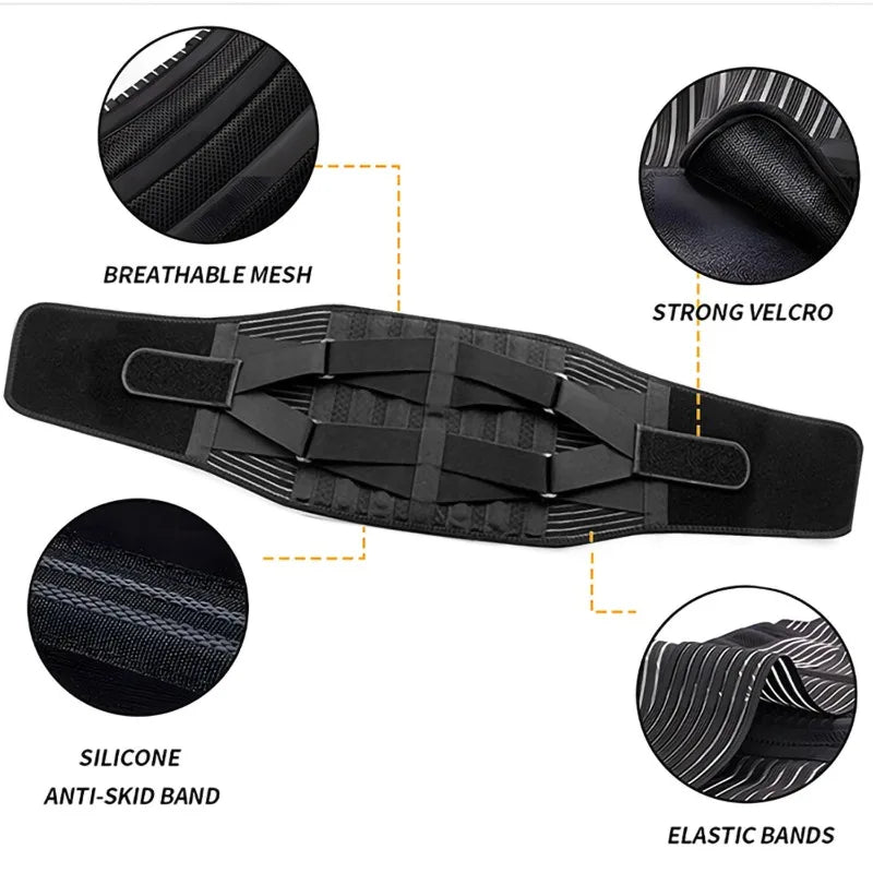 Men Waist Trainer Back Support Belt Weight Loss Body Shaper Corset Yoga Sport Sports Entertainment