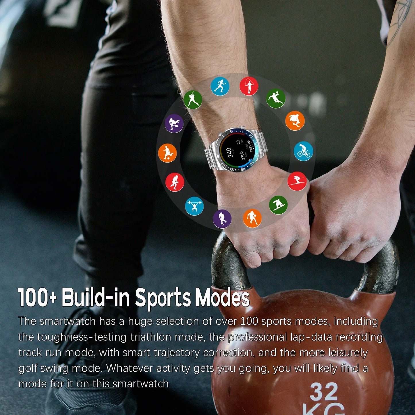 Smart Watch Men 1.43 Inch HD AMOLED Screen Bluetooth Call Fitness Watch Heart Rate Sleep Monitoring Smartwatch Men For 2025 New