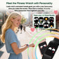 Slim Fitness Trackers with 24/7 Heart Rate, Blood Pressure Monitor, IP68 Waterproof Smart Watch