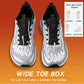 Wide Toe Running Shoes 4E Dynamic Thick Outdoor Fitness Men's Fat Foot Cross-Border Shoes Comfortable Breathable Rubber Sole Casual Sneakers