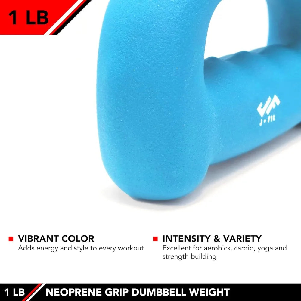 Neoprene Coated Hexagon Dumbbell Single Hand Weight for Women Men Home Gym Fitness Yoga Exercise Lightweight 1lb 2lb 3lb 4lb 5lb Non Slip Grip Easy to Hold Dumbbells Set for Strength Training Toning Workout Equipment