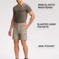 Pioneer Camp Men's 7" Hiking Shorts Lightweight Outdoor Quick-Dry Water-Resistant Casual Shorts for Travel Fishing Golf