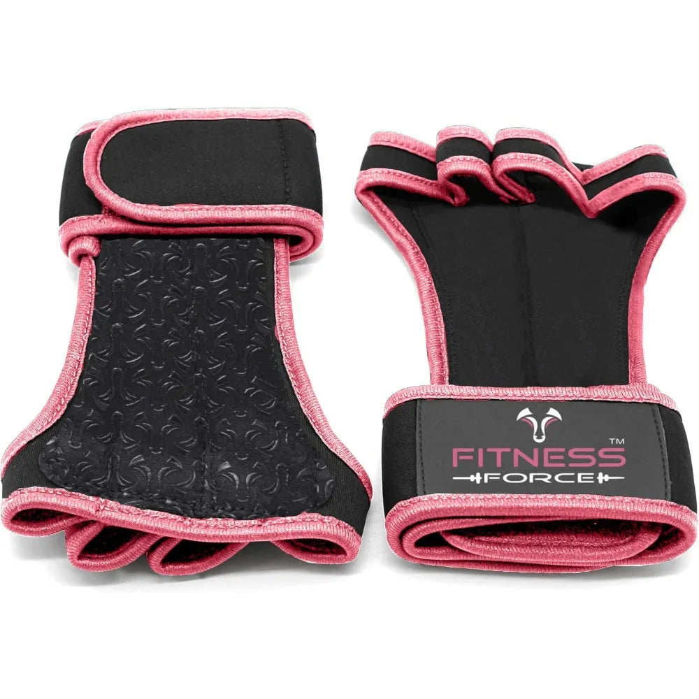 Ventilated Weightlifting Gloves for Men Women with Built-in Wrist Wraps Support Fingerless Gym Workout Gloves for Weight Lifting Bodybuilding Cross Training Fitness Exercise Perfect for Pull Ups Barbell Dumbbell Strength