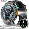 EIGIIS KE3 2025 New Bluetooth Call Smartwatch for Men Full Touch Screen with Health Monitor Heart Rate Flashlight Smart Watch