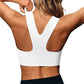 Women Seamless Sports Bra Buttery Soft Square Neck Padded Longline Yoga Crop Top Compressive Fitness Activewear Gym Workout Athletic Bralette Push Up Running Shirt Tank Top