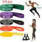 3/5pcs Pull Up Bands, Resistance Bands, Pull Up Assistance Bands Set, Resistance Bands for Working Out,, Pull Up Assistance Bands for Body Stretching Training Physical Relax Muscle Training for Men & Women