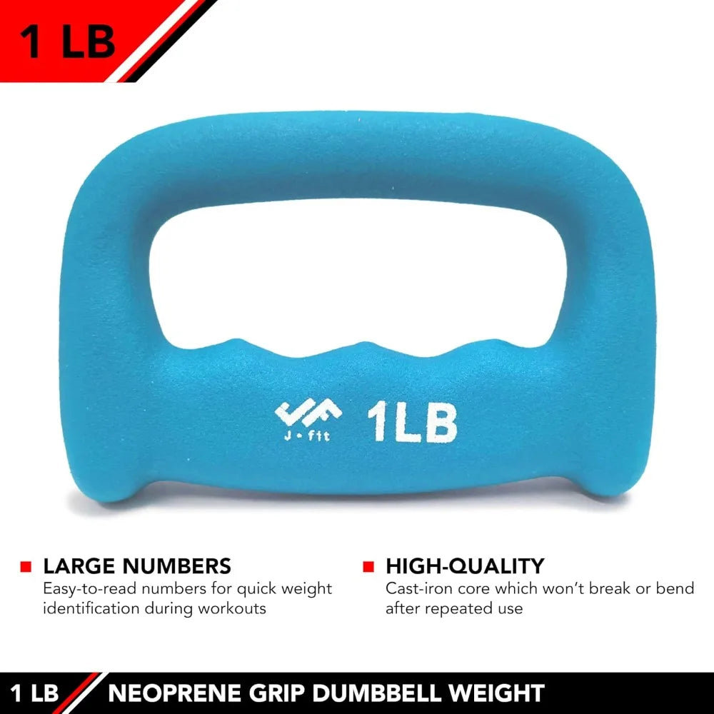 Neoprene Coated Hexagon Dumbbell Single Hand Weight for Women Men Home Gym Fitness Yoga Exercise Lightweight 1lb 2lb 3lb 4lb 5lb Non Slip Grip Easy to Hold Dumbbells Set for Strength Training Toning Workout Equipment