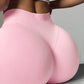 Women's Seamless Butt Lifting Sports Shorts, Suitable For Gym Workout, Cycling, Running, Black Tight Pants, Summer
