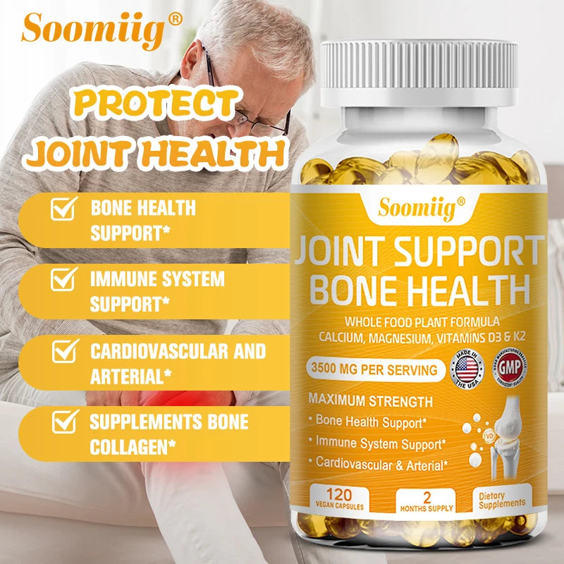 Calcium and Vitamin D3+K2 Supplementation Supports Cardiovascular, Bone and Joint, and Immune System Health for Men and Women