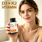 Vitamin D3 5000IU K2 90 Mcg Joint Support Supplement, for Heart & Bone Health, Cardiovascular & Immune Support, Calcium Absorption 120 Capsules