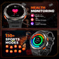 EIGIIS KE5 3ATM Waterproof Smart Watch for Men with LED Flashlight 1.45'' HD Rugged Smartwatch with 530mAh Big Battery