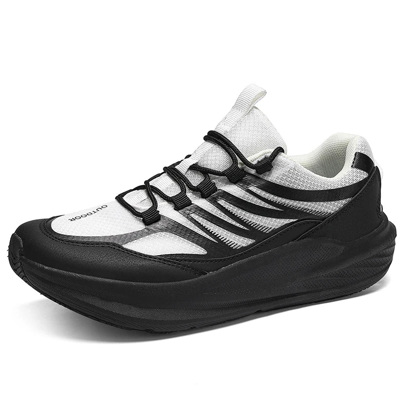 Extra Wide Feet Men Mesh Athletic Sneakers Lightweight Breathable Casual Trainers Shock Absorb Insole Outdoor Jogging Footwear