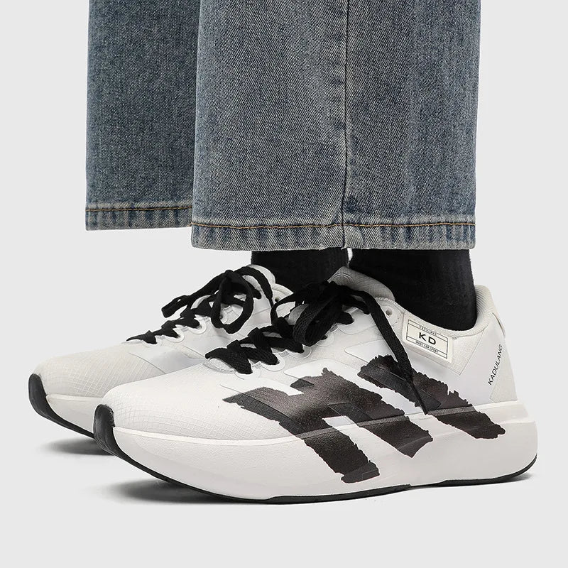 Men's Winter Running Shoes Breathable Lightweight Anti-slip Casual Sport Sneakers Dad Shoes Trendy Low Top Flat Heel Rubber