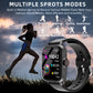 1.83'' Smart Watch with Message Answer Call Sleep Monitoring Sports Pedometer Information Alerts For iPhone Android