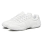 BAXINIER White Cheer Shoes Women Lightweight Athletic Training Sneakers Anti-Slip Rubber Outsole Toe Reinforcement Double U-Shaped Heel Support