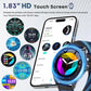 1.39" HD Touchscreen Smartwatch with 120 Sports Modes and AI Assistant for Fitness Tracking