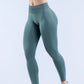 Logo Seamless Women's Solid Waist Yoga Pants Three-Section Waist Sexy Hip-Lifting Tight Sports Fitness Exercise Pants