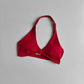 Women Halter Twist Front Open Back Sports Bra Removable Padded Push Up Yoga Top Soft Skin-friendly Fitness Pilates Crop Bra