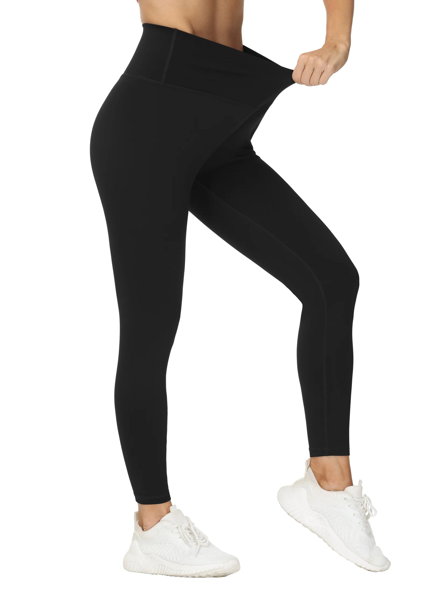THE GYM PEOPLE Women‘’s V Cross Waist Yoga Leggings with High Waisted Tummy Control