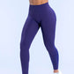 Logo Seamless Women's Solid Waist Yoga Pants Three-Section Waist Sexy Hip-Lifting Tight Sports Fitness Exercise Pants