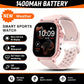 Hot 2026 Military 1400mAh Battery Smart Watch Women Men Outdoor Flashlight IP68 Waterproof Heart Rate BT Call Sports Bracelets