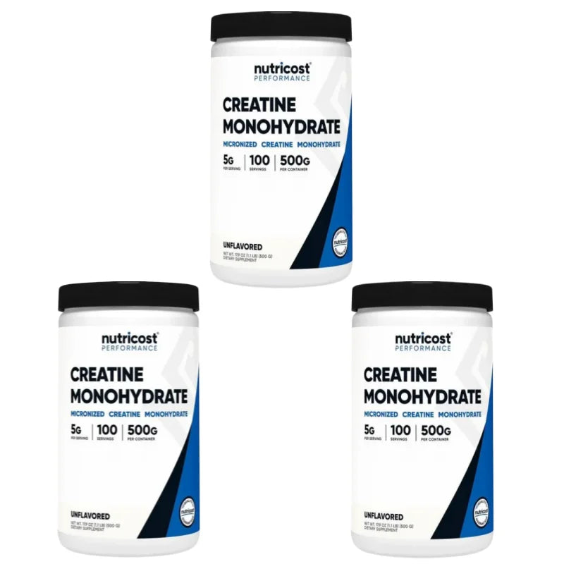 Creatine Monohydrate Micronized Powder 500G, 5000mg Per Serv (5g) - 100 Servings, 17.9 Oz