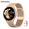MEVADEN 1.32 inch Luxury Smartwatch Bluetooth Call Women Fashion Sports Fitness Tracker Health Monitor Smart Watch for Ladies