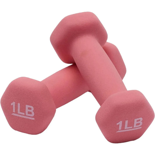 Neoprene Coated Dumbbell Set for Home Gym Fitness Workout Strength Training and Muscle Toning Exercise Weights
