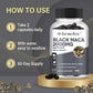 Black Maca Root Supplement 2000mg Per Serving Supports Performance, Stamina and Mood 120 Capsules
