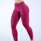 Logo Seamless Women's Solid Waist Yoga Pants Three-Section Waist Sexy Hip-Lifting Tight Sports Fitness Exercise Pants