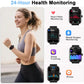 Smartwatch with Alexa, Fitness Tracker, 1.91" HD Display, Heart Rate, Sleep & SpO2 Monitoring, Water-Resistant, Sport Modes
