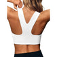 Women Seamless Sports Bra Buttery Soft Square Neck Padded Longline Yoga Crop Top Compressive Fitness Activewear Gym Workout Athletic Bralette Push Up Running Shirt Tank Top