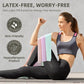 Stretch Bands Set for Exercise Resistance Bands for Workout Physical Therapy Pilates Rehabilitation Stretching Strength Training and Yoga Starter Kit