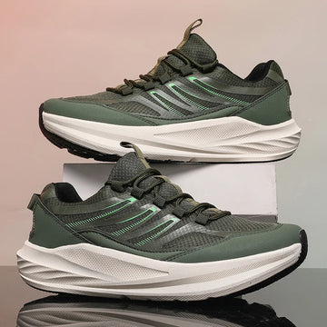 Extra Wide Feet Men Mesh Athletic Sneakers Lightweight Breathable Casual Trainers Shock Absorb Insole Outdoor Jogging Footwear