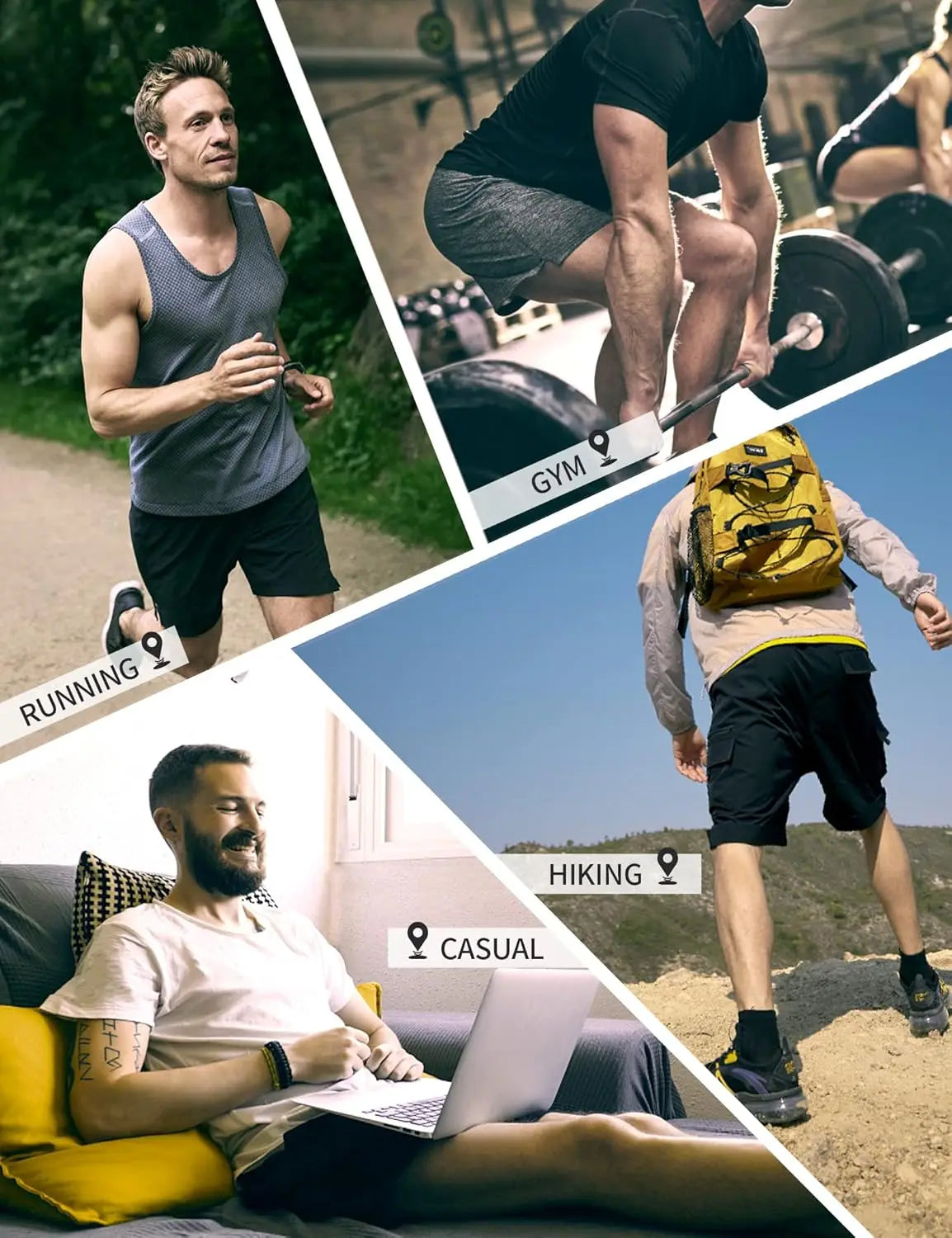 Pioneer Camp Sweat Shorts for Men 5 Inch Inseam Shorts Athletic Gym Workout Casual Cotton Shorts for Running Pajama Lounge