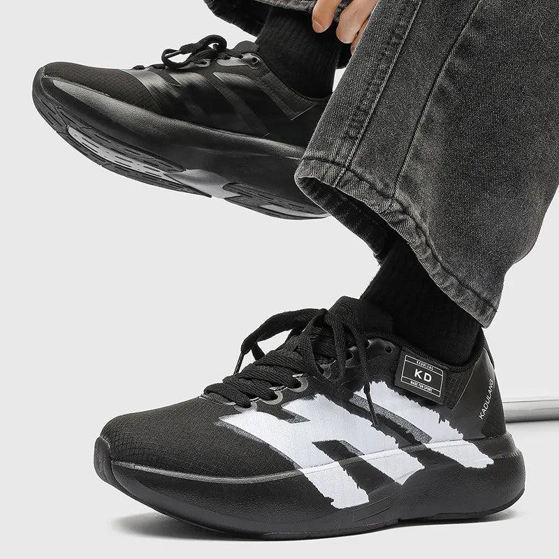 Men's Winter Running Shoes Breathable Lightweight Anti-slip Casual Sport Sneakers Dad Shoes Trendy Low Top Flat Heel Rubber