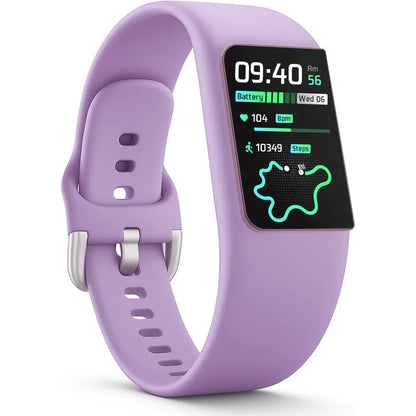 Slim Fitness Trackers with 24/7 Heart Rate, Blood Pressure Monitor, IP68 Waterproof Smart Watch