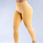Logo Seamless Women's Solid Waist Yoga Pants Three-Section Waist Sexy Hip-Lifting Tight Sports Fitness Exercise Pants