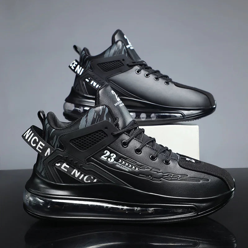 Men's Running Shoes 2026 Casual Sneakers New Spring Anti-shock Air Cushion Sport Shoes Thick Bottom Anti-slip Lucky Year Red Fashion Shoes