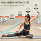 Stretch Bands Set for Exercise Resistance Bands for Workout Physical Therapy Pilates Rehabilitation Stretching Strength Training and Yoga Starter Kit