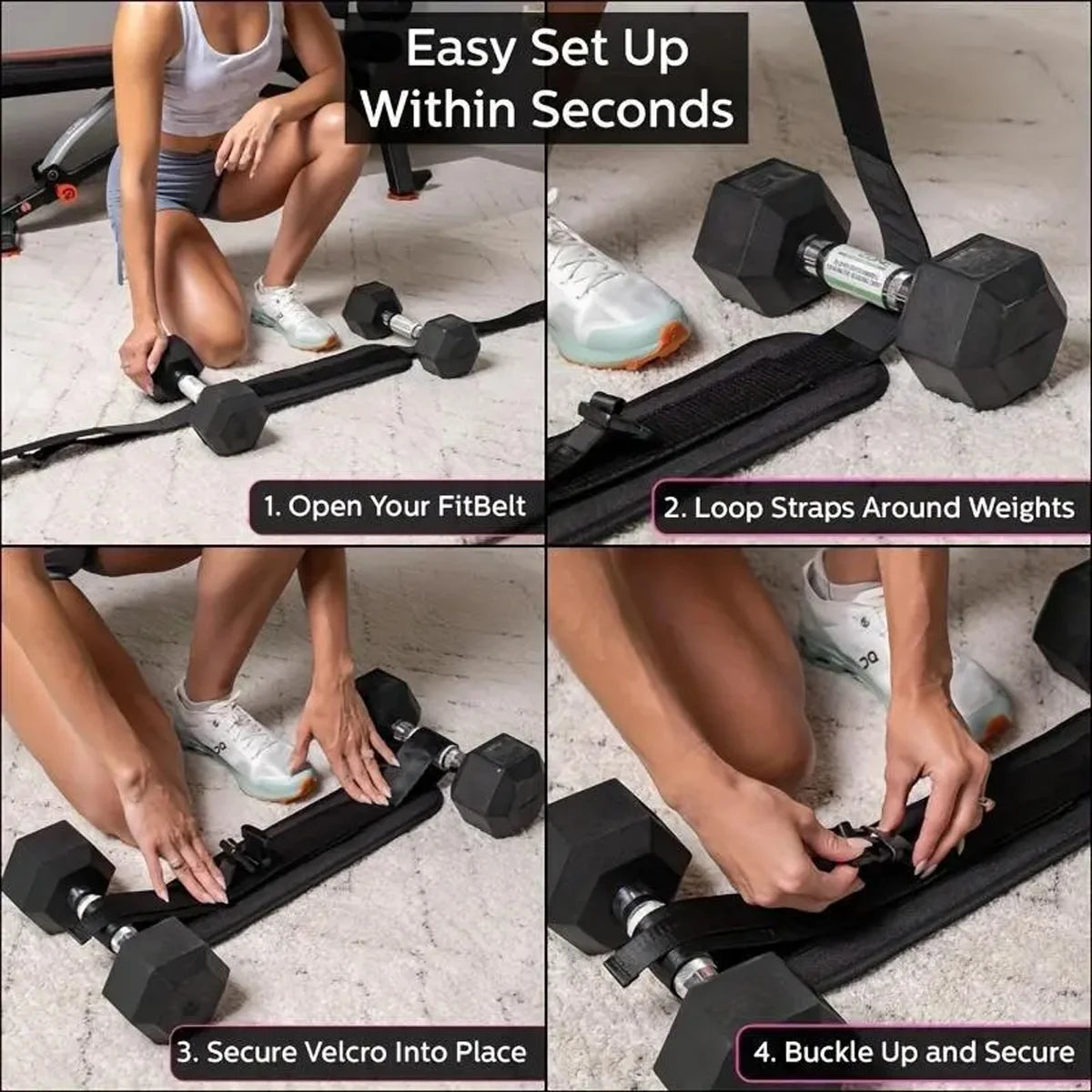 Adjustable Weighted Waist Belt, for Home Workouts, Dumbbell Training & Hip Shaping, Home Gym Fitness Equipment