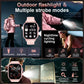 Hot 2026 Military 1400mAh Battery Smart Watch Women Men Outdoor Flashlight IP68 Waterproof Heart Rate BT Call Sports Bracelets